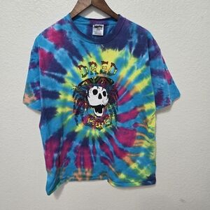 Vintage Grateful Dead Dred Bob Marley Tie Dye Tee t shirt short sleeve 1985